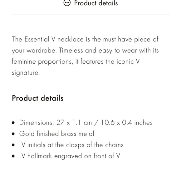 Louis Vuitton Gold V Perle Necklace with Pearl Accents - Picture 6 of 6